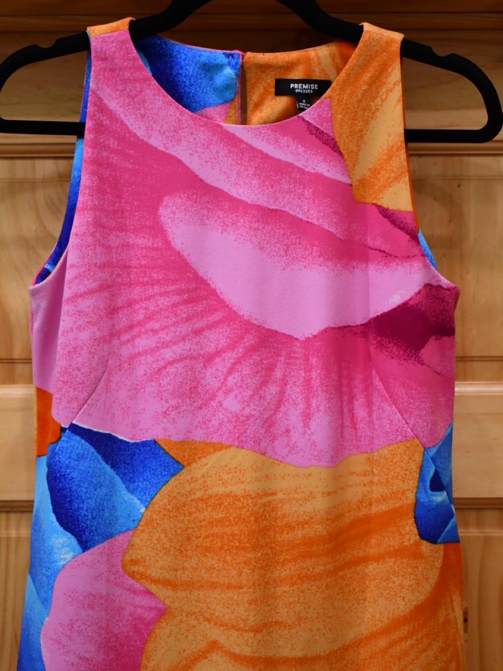 Premise Summer Floral Mini Dress - Pink, Orange & Blue S - Picture 2 of 7